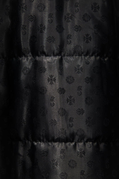 Chamarra Chrome Hearts de Pana Hollywood Negra — estampado del forro