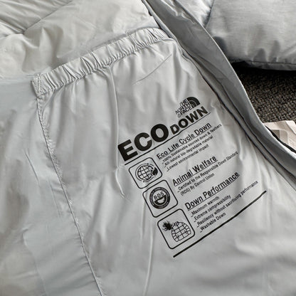 Chamarra The North Face Nuptse Azul Cielo — etiqueta interior