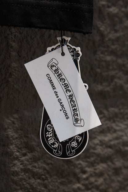 Playera Chrome Hearts CH de Pedrería Negra — etiqueta colgante