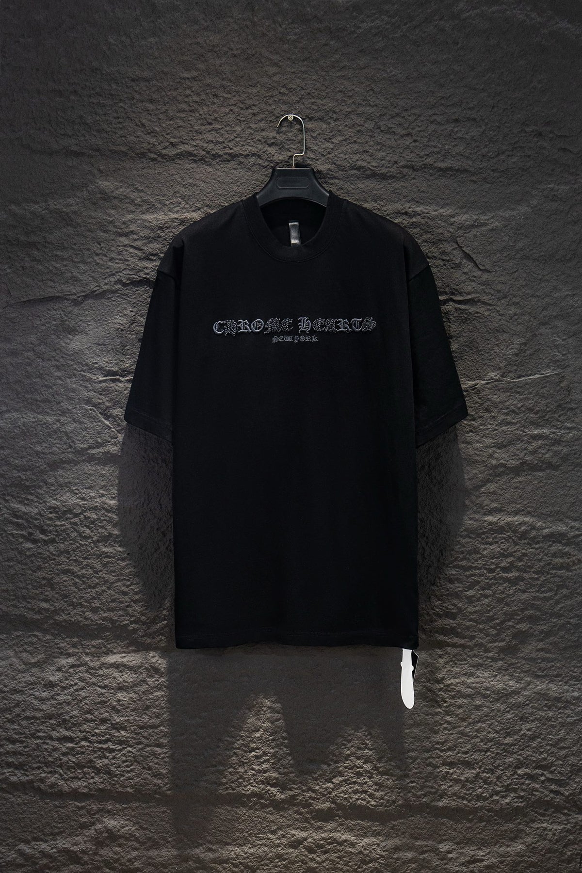 Playera Chrome Hearts Made in Hollywood Negra — frente