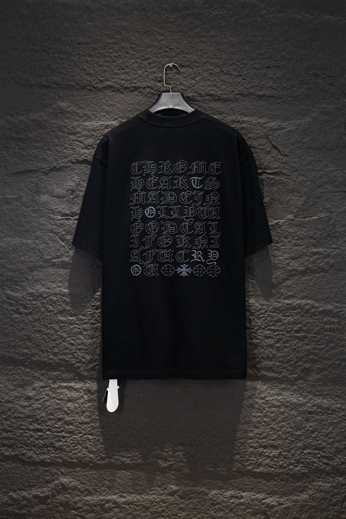 Playera Chrome Hearts Made in Hollywood Negra — espalda