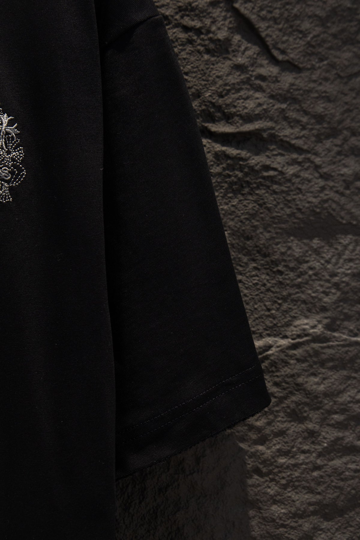 Playera Chrome Hearts St. Barth Cruces Bordadas Negra — manga