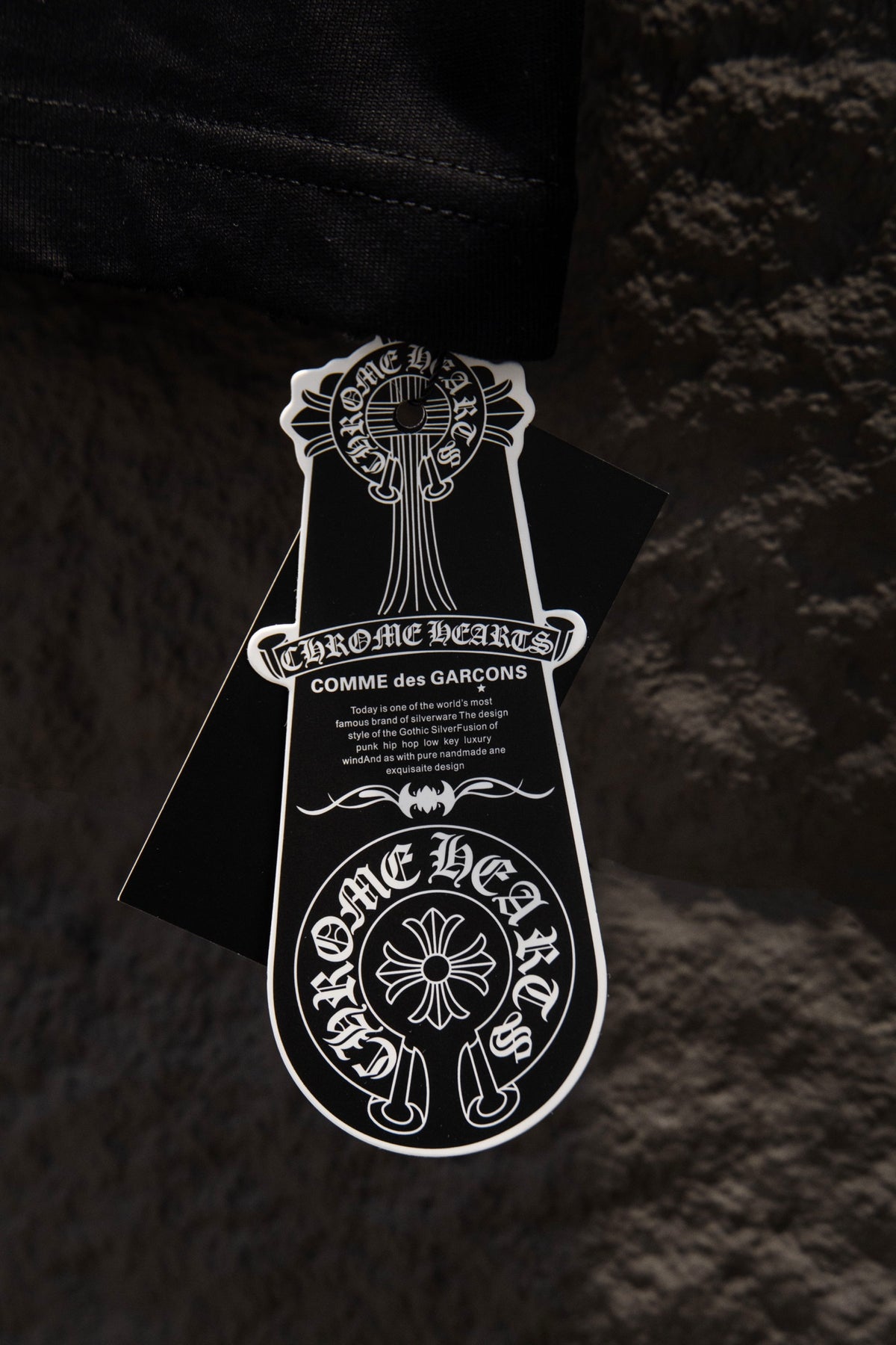 Playera Chrome Hearts St. Barth Cruces Bordadas Negra — etiqueta colgante