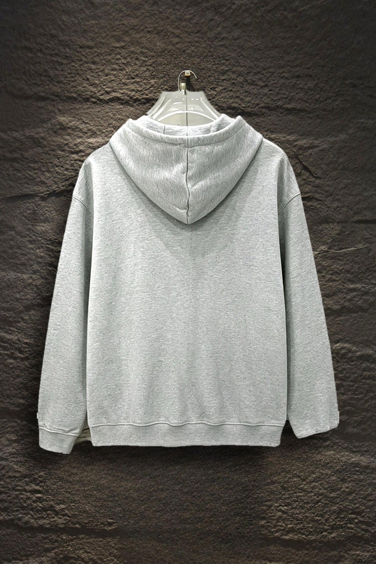 Sudadera Alo Yoga con Capucha Logo Plateado Gris — espalda
