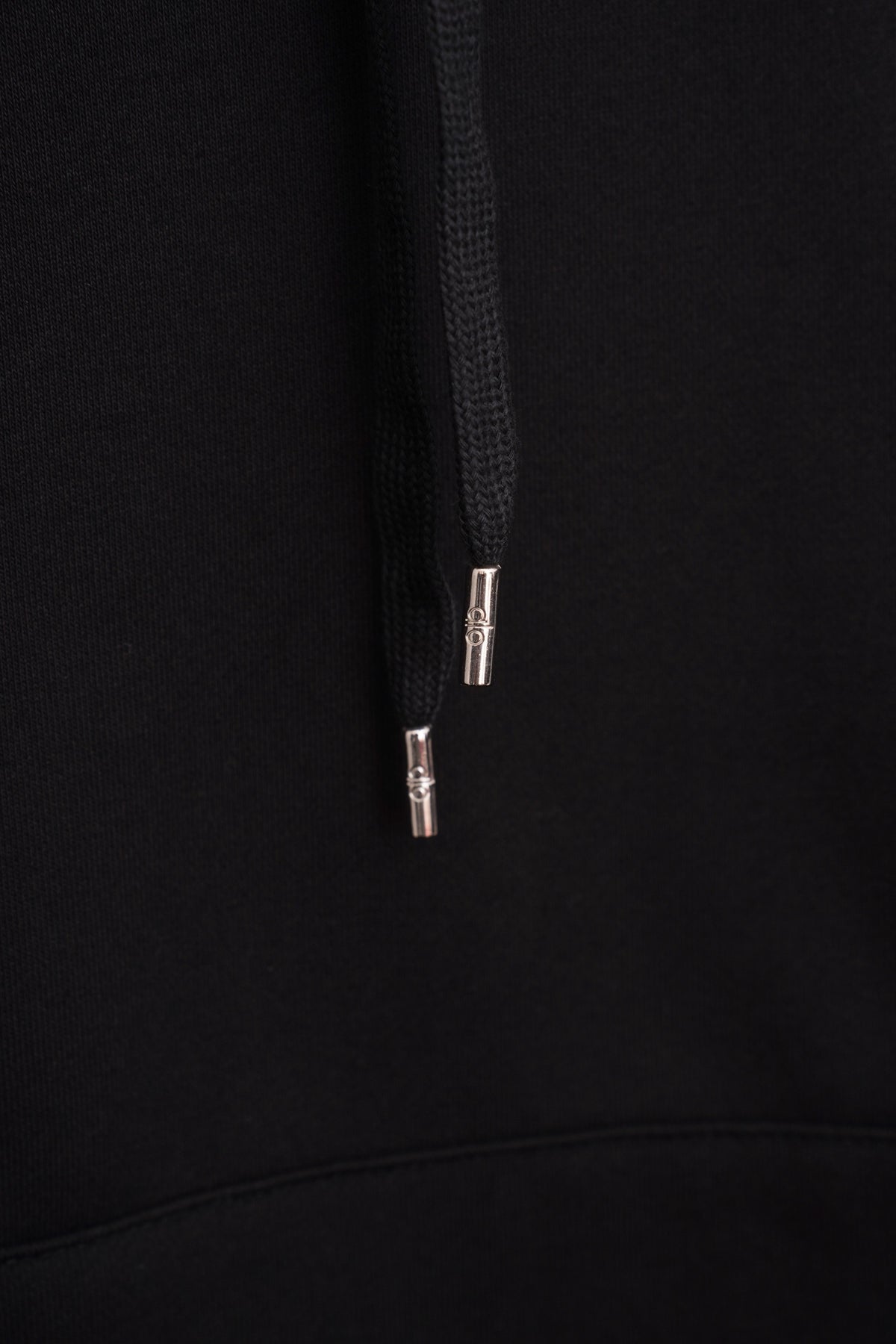 Sudadera Alo Yoga con Capucha Logo Plateado Negra — cordones