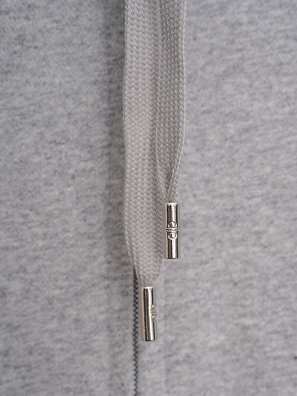 Sudadera Alo Yoga con Cierre Logo Plateado Gris — cordones