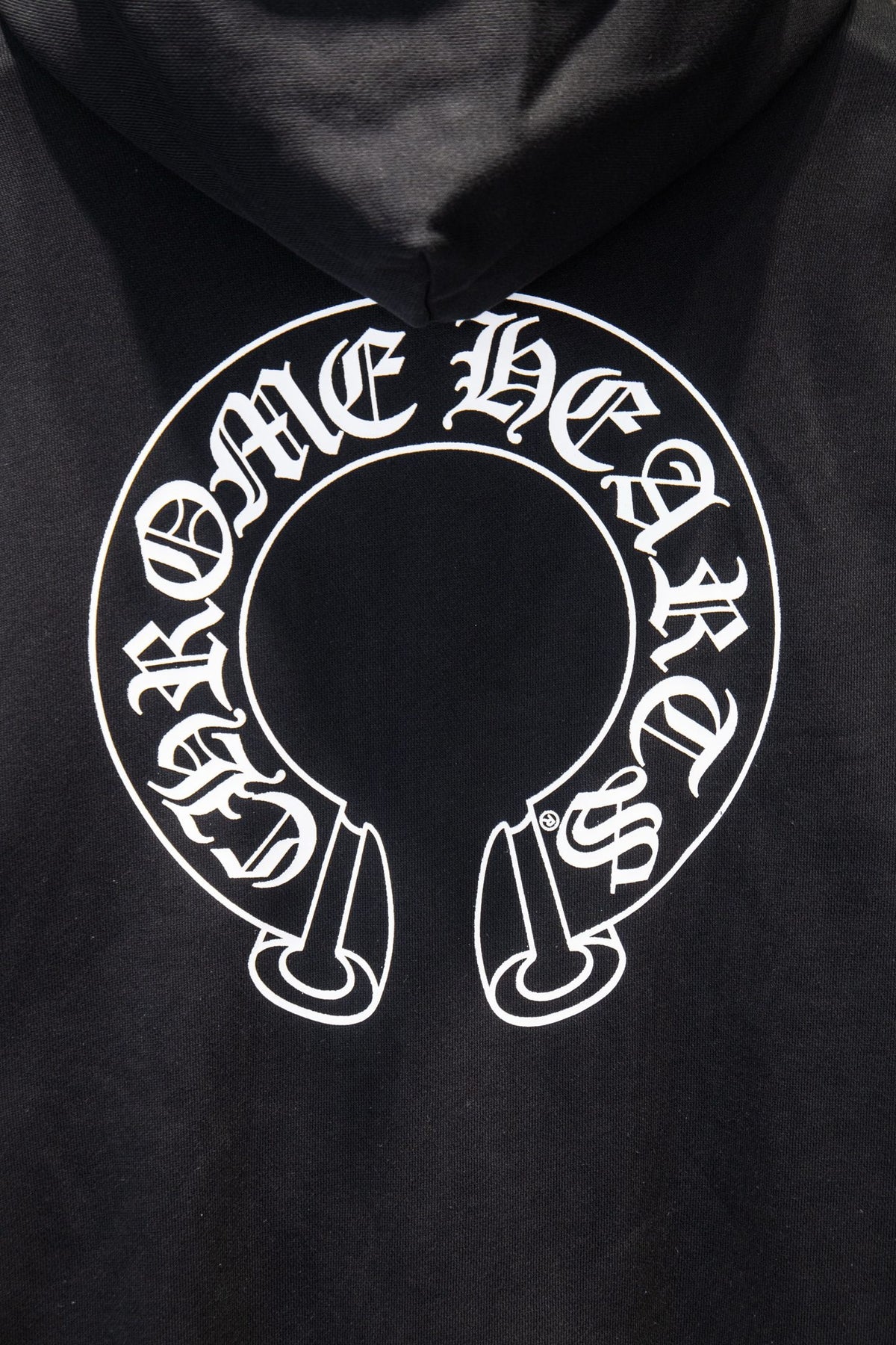 Sudadera Chrome Hearts con Cierre Herradura Blanca Negra — herradura en la espalda