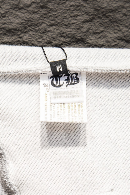 Sudadera Chrome Hearts Cruces y CH Gótica Gris — etiqueta colgante