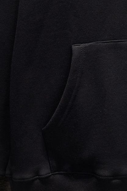 Sudadera Chrome Hearts Cruces y CH Tono sobre Tono Negra — bolsa canguro