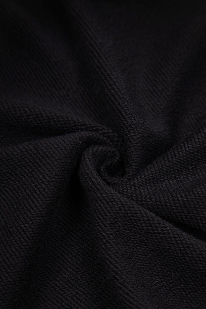 Sudadera Chrome Hearts Cruces y CH Tono sobre Tono Negra — interior afelpado