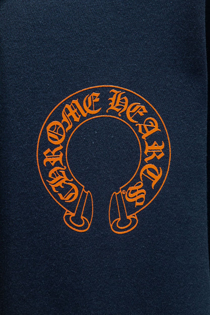 Sudadera Chrome Hearts Herradura Naranja Azul Marino — herradura al frente