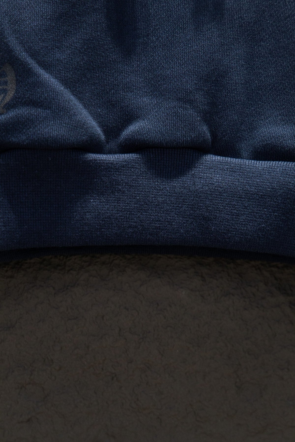 Sudadera Chrome Hearts Herradura Naranja Azul Marino — dobladillo
